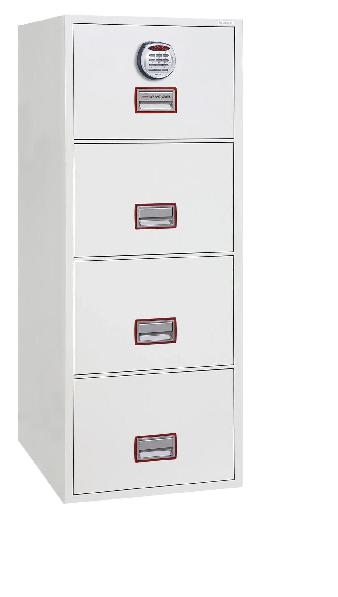 Aktenschrank World Class Vertical Fire File mit 4 Schubladen und elektronischem Schloss - 12