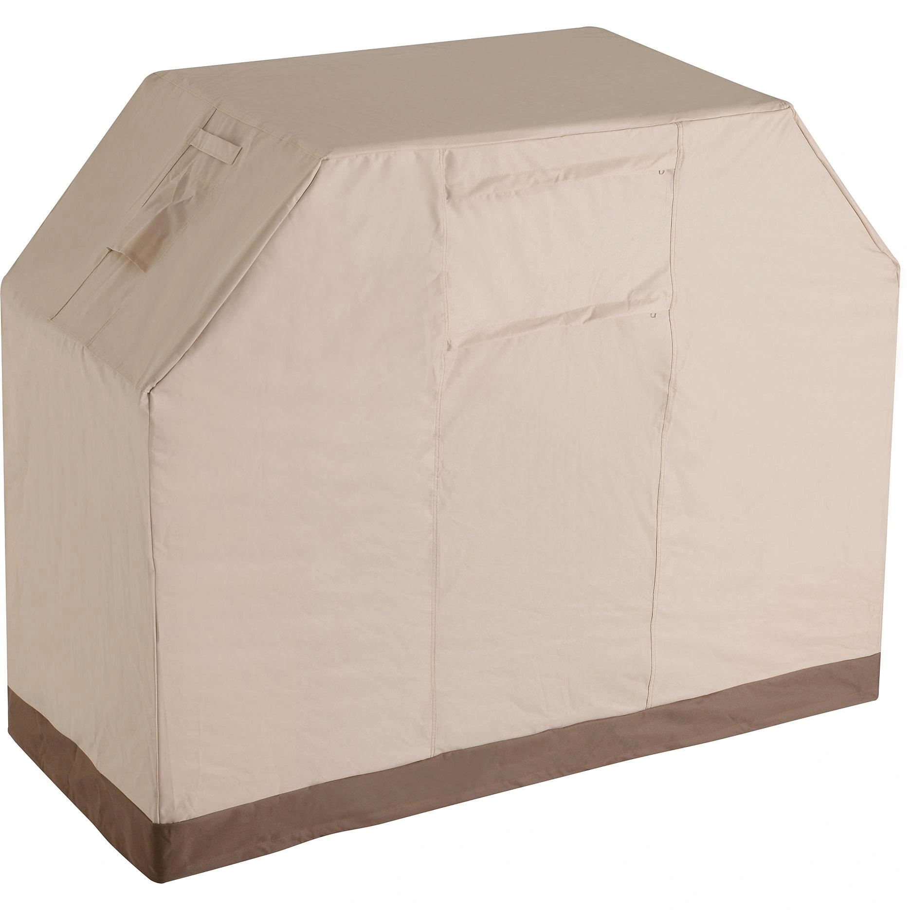 Abdeckung Grill Abdeckhaube Beige L185 x B71 x H130 cm - 1
