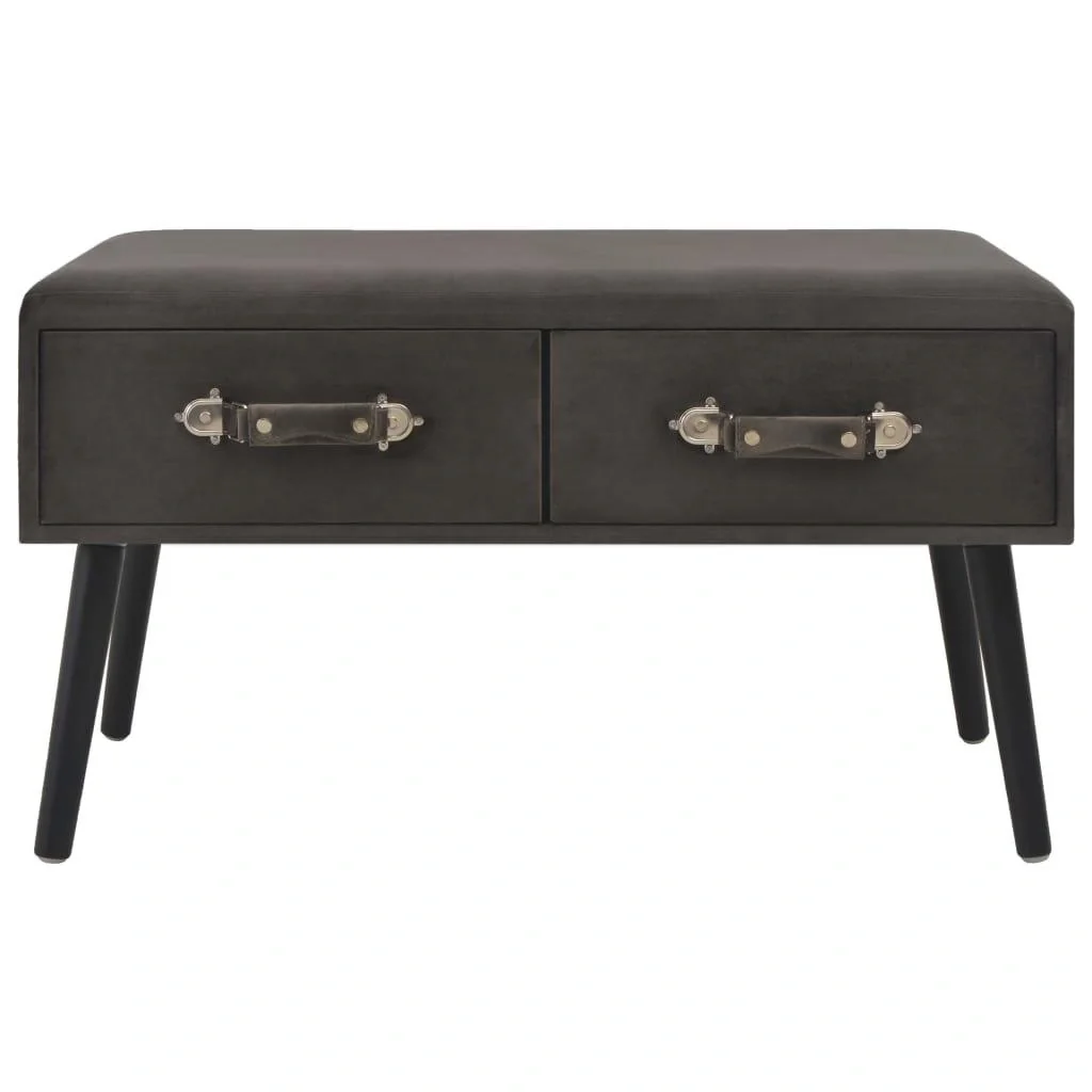Couchtisch 80x40x46 cm Samt grau - 6