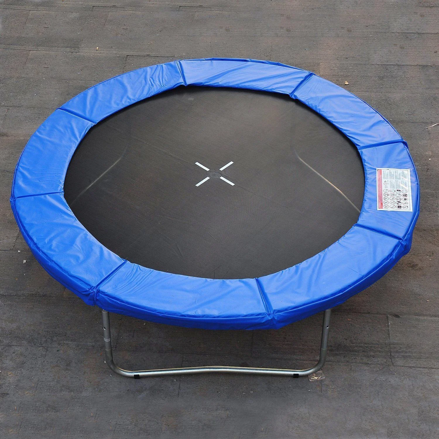Trampolin Randabdeckung 366cm witterungsbeständig PVC PE Blau - 4