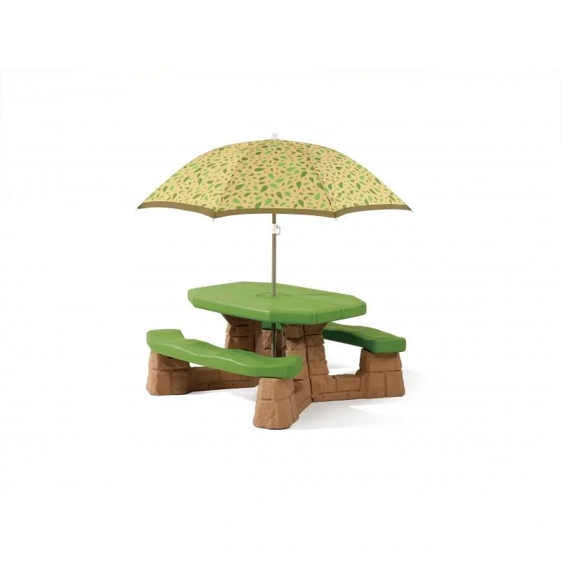 Picknicktisch mit Schirm - 1