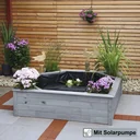 Hochteich mit 4 seitlichen Pflanzzonen Solar, grau - 4