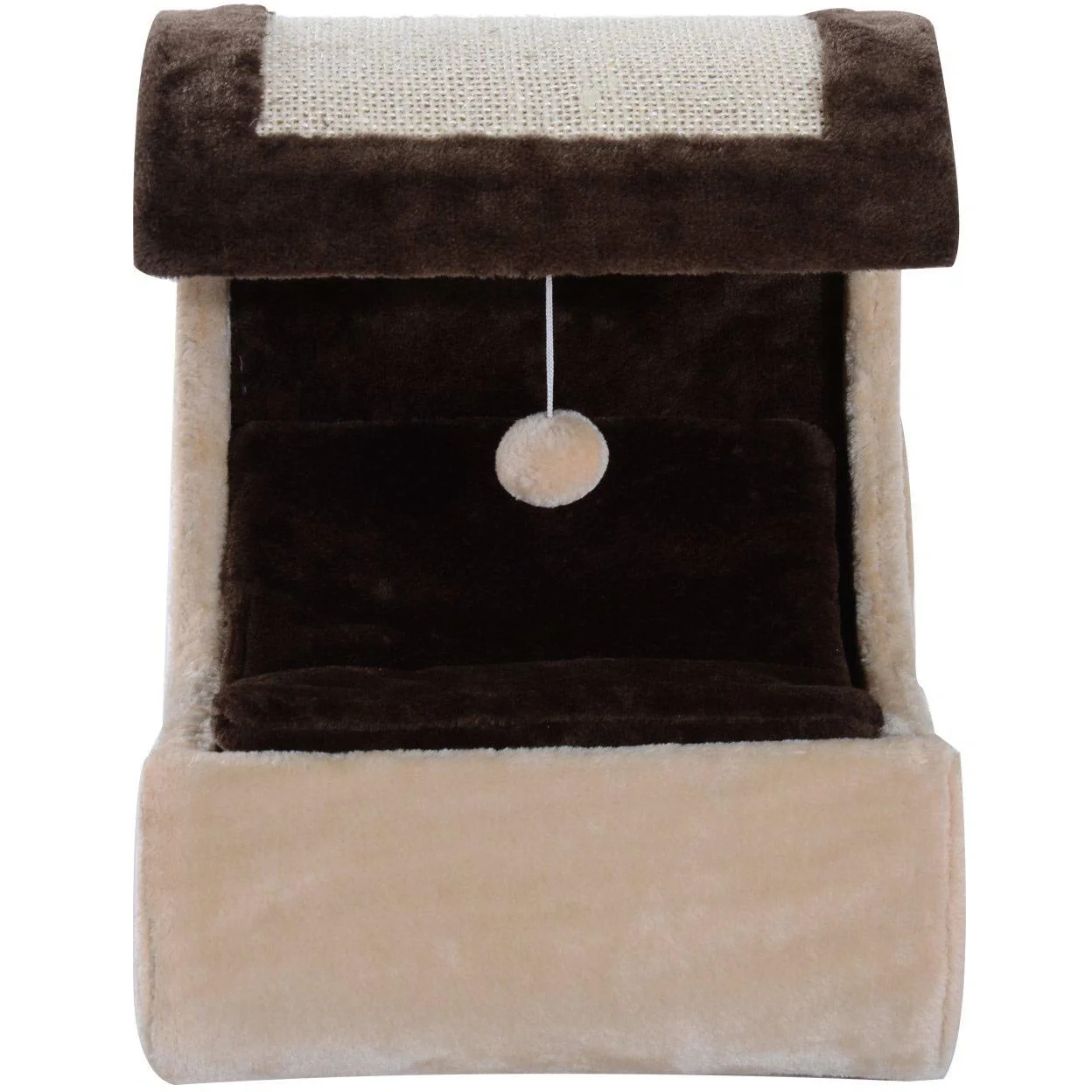 Kratzbaum Katzenbaum Spielbaum mit Polster Schlafplatz - 7