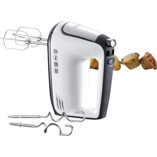 Handmixer - 400W - Weiß/Schwarz - 5