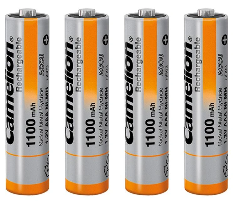 NiMH Micro (AAA) Akku mit 1100mAh - 4 Stück inklusive Box - 3