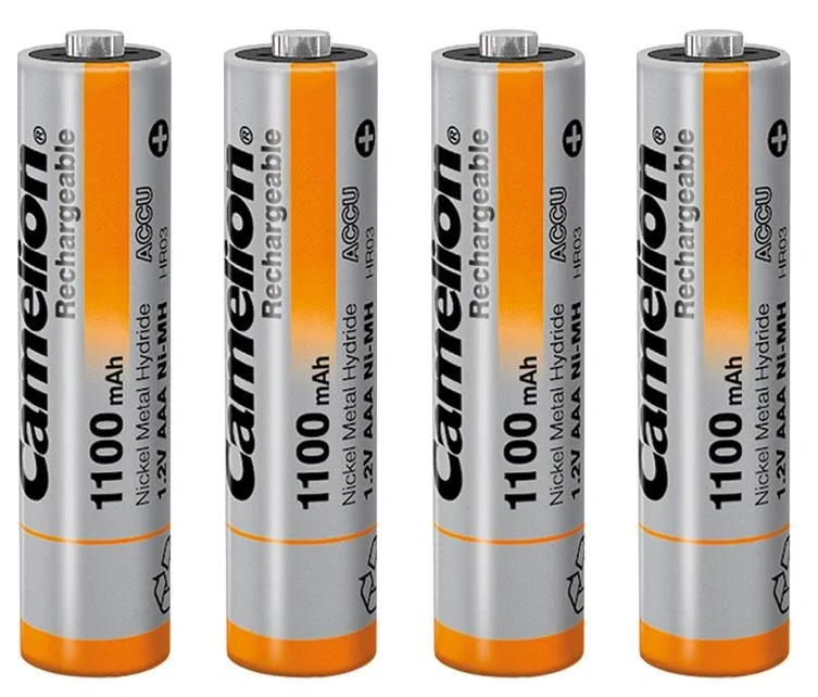 NiMH Micro (AAA) Akku mit 1100mAh - 4 Stück inklusive Box - 3