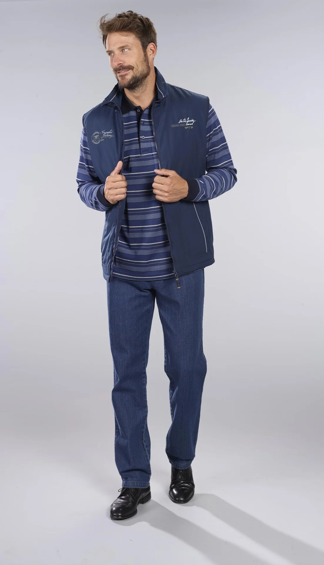 Komfortjeans, Farbe bluestone, Gr.48 - 12