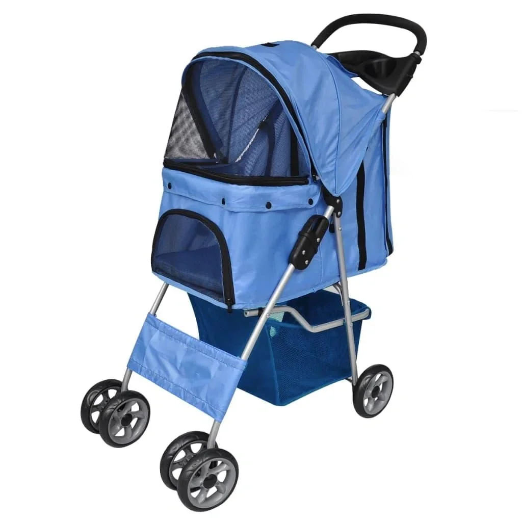 Kinderwagen für Hund blau - 1