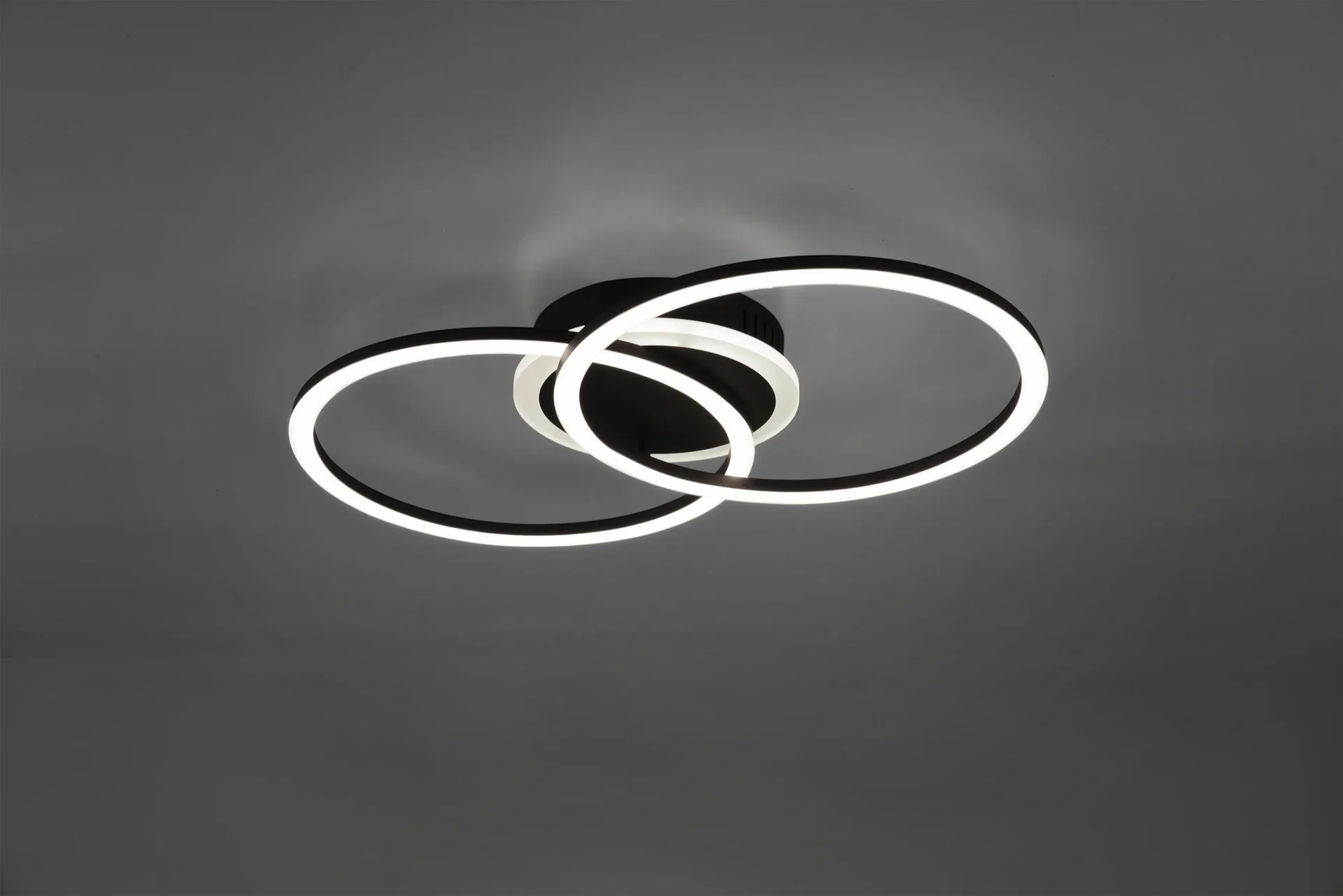 LED-Deckenleuchte VENIDA, 25 W, 3000K, 2600 lm, Switch-Dimmer, schwarz matt, Acryl weiß - 2