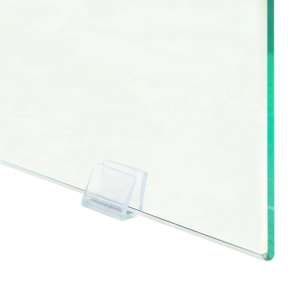 Wandtisch 120x30x76 cm MDF und Glas Farbe Eiche - 5