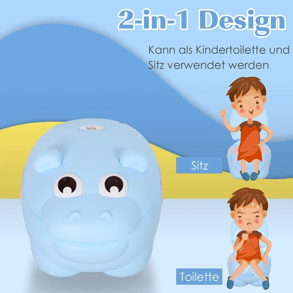 Kindertöpfchen im Nilpferd Design - 4