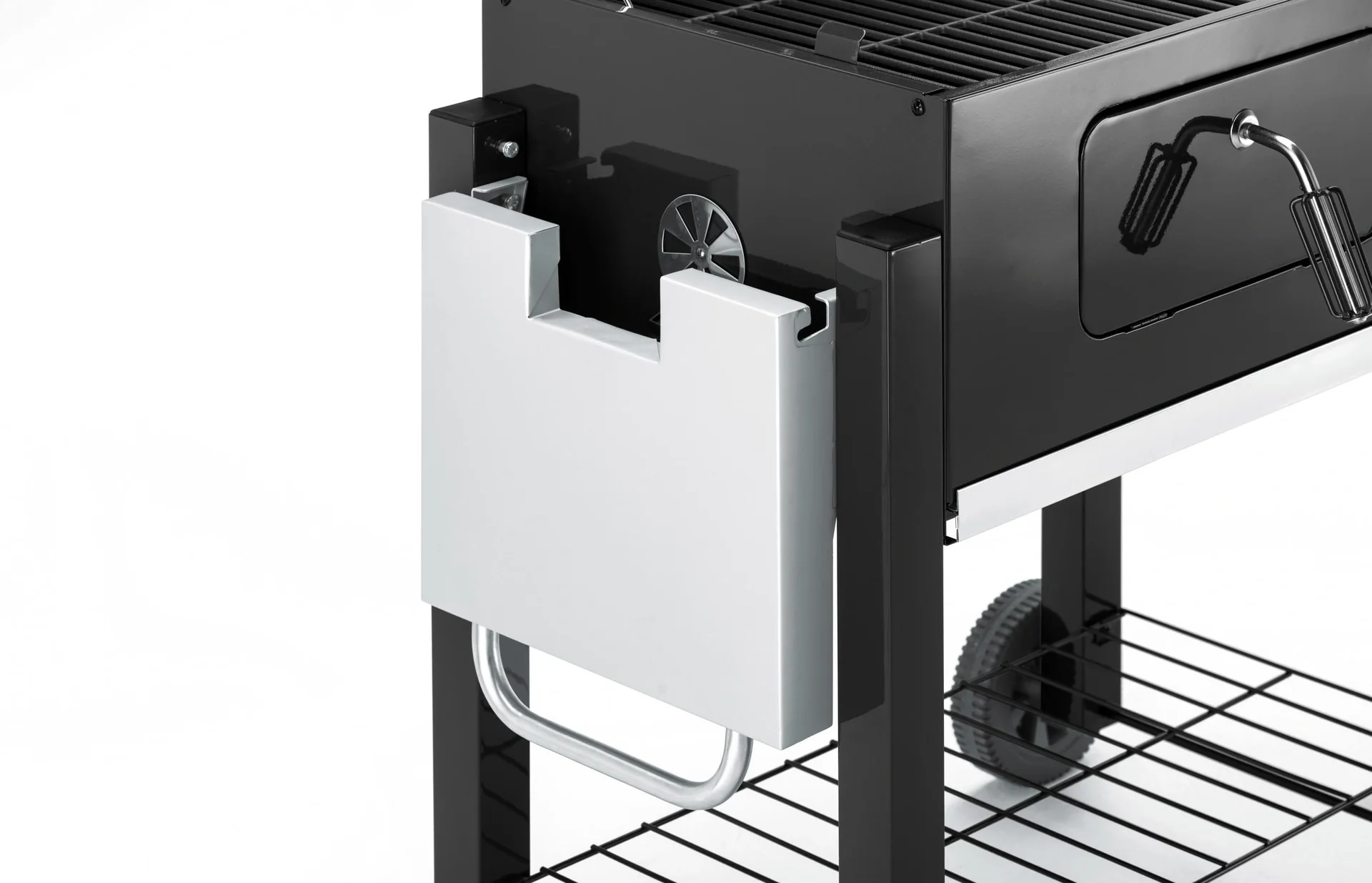 Holzkohle-Grillwagen "Dorado", Schwarz - 4