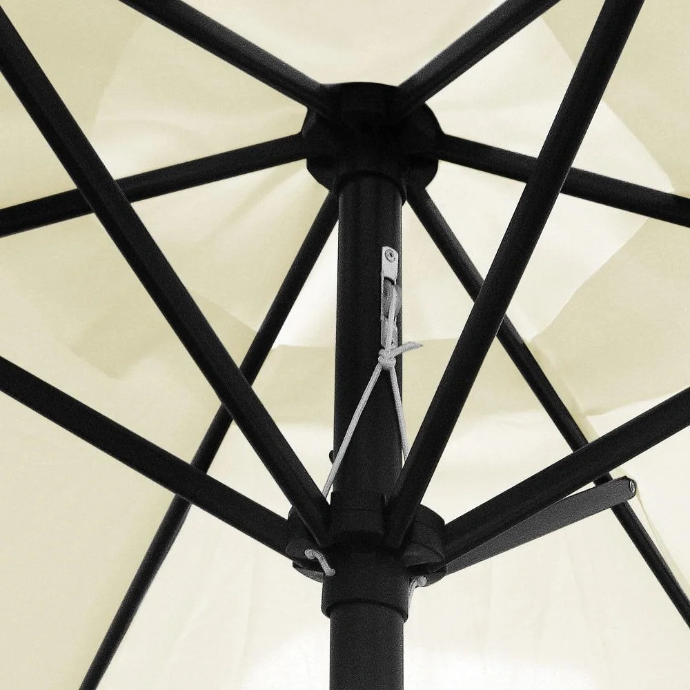 Sonnenschirm mit Drehmechanismus beige Ø300cm mit UV-Schutz 40+ - 4