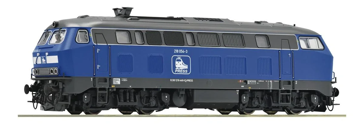 Diesellokomotive 218 054 der Eisenbahn-Bau- und Betriebsgesellschaft Pressnitztalbahn mbH - 1
