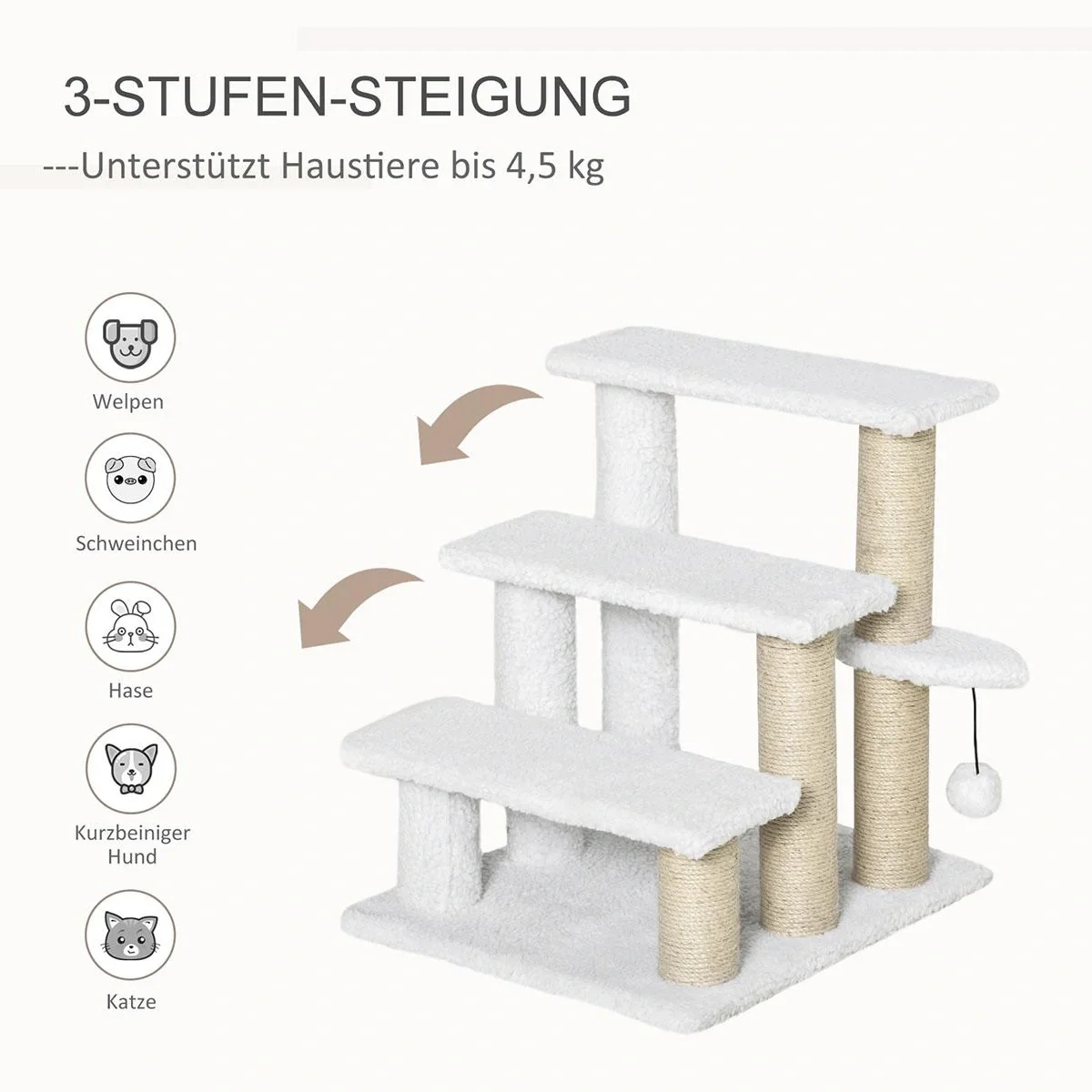 Sonnenliege faltbar Gartenliege Klappliege Garten 4-stufige Rückenlehne verstellbar Stahl Mesh-Stoff Beige197 x 58 x 76 - 6