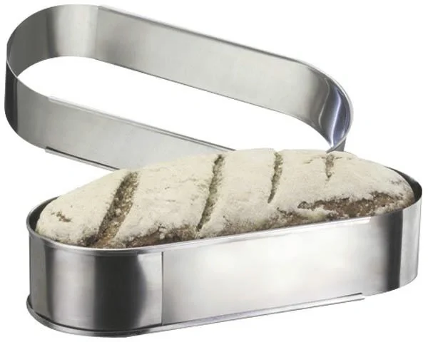 Ovale Backform, 27-40 cm ausziehbar, Edelstahl - 1