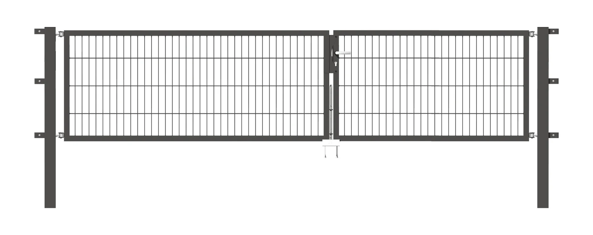 Doppeltor Flexo mit Zubehör, anthrazit, Breite 350 cm, Höhe 160 cm, PF: 80x80 cm - 3