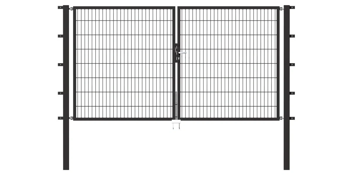 Doppeltor Flexo mit Zubehör, anthrazit, Breite 350 cm, Höhe 140 cm, PF: 80x80 cm - 3