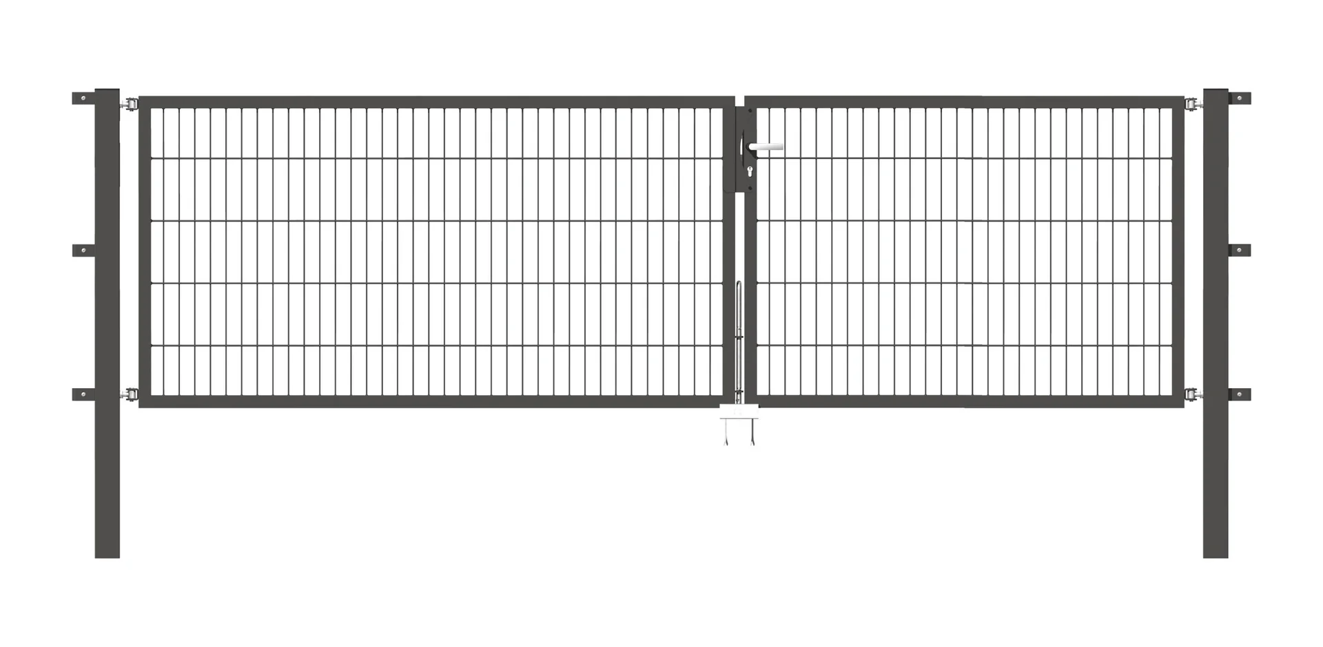 Doppeltor Flexo mit Zubehör, anthrazit, Breite 350 cm, Höhe 100 cm, PF: 80x80 cm - 3