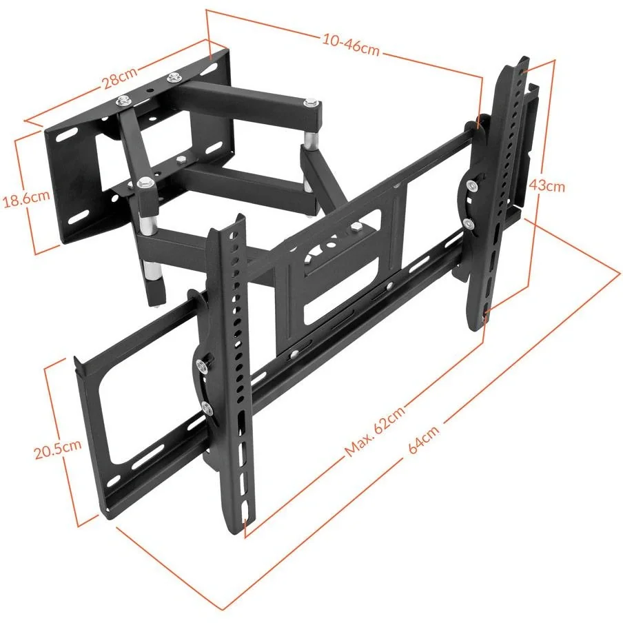 TV-Wandhalterung bis zu 75 Zoll - VESA 600x400 - 8