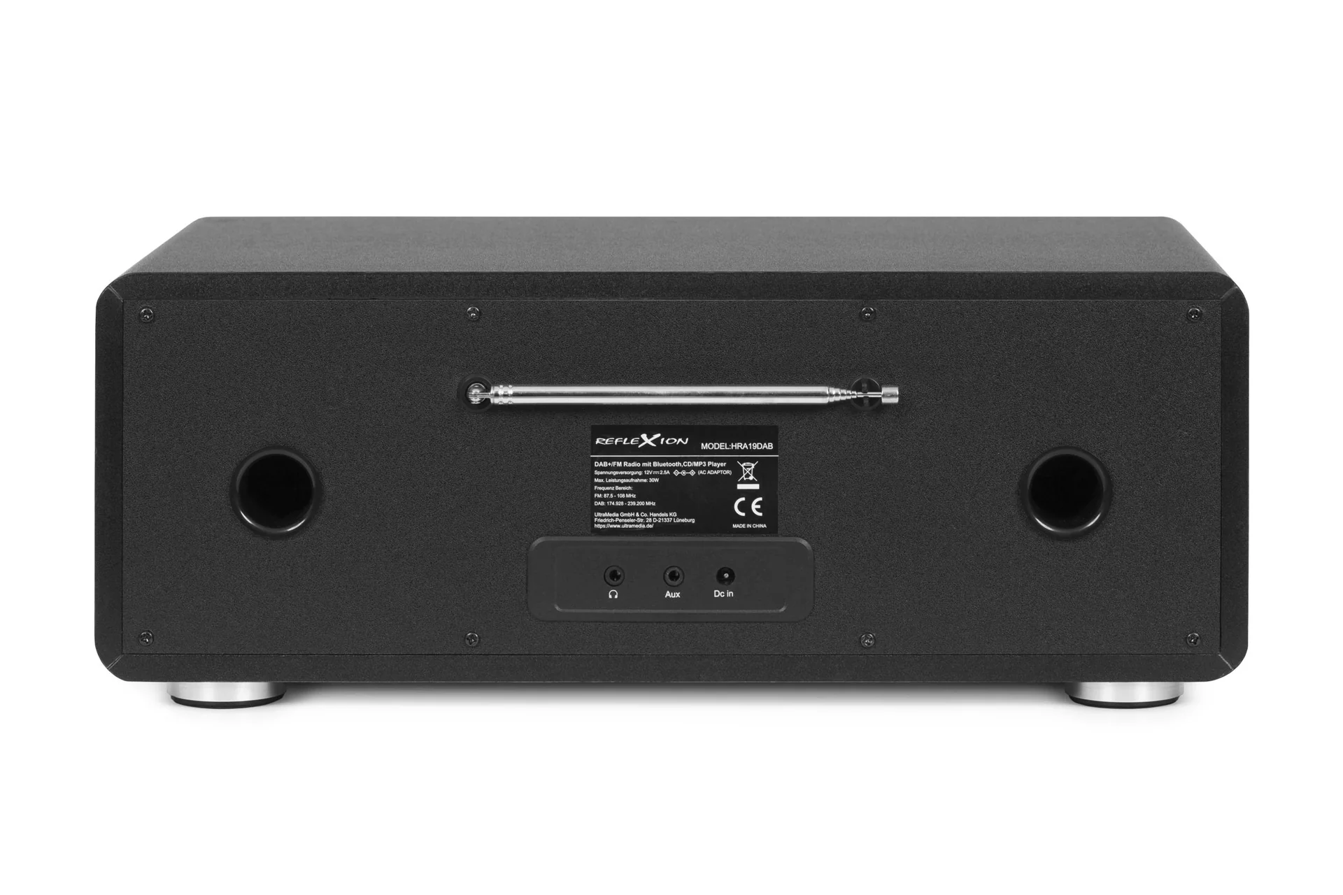 Design DAB+/UKW-Radio mit Bluetooth, CD, Aux-In und Encoding in schwarz - 2