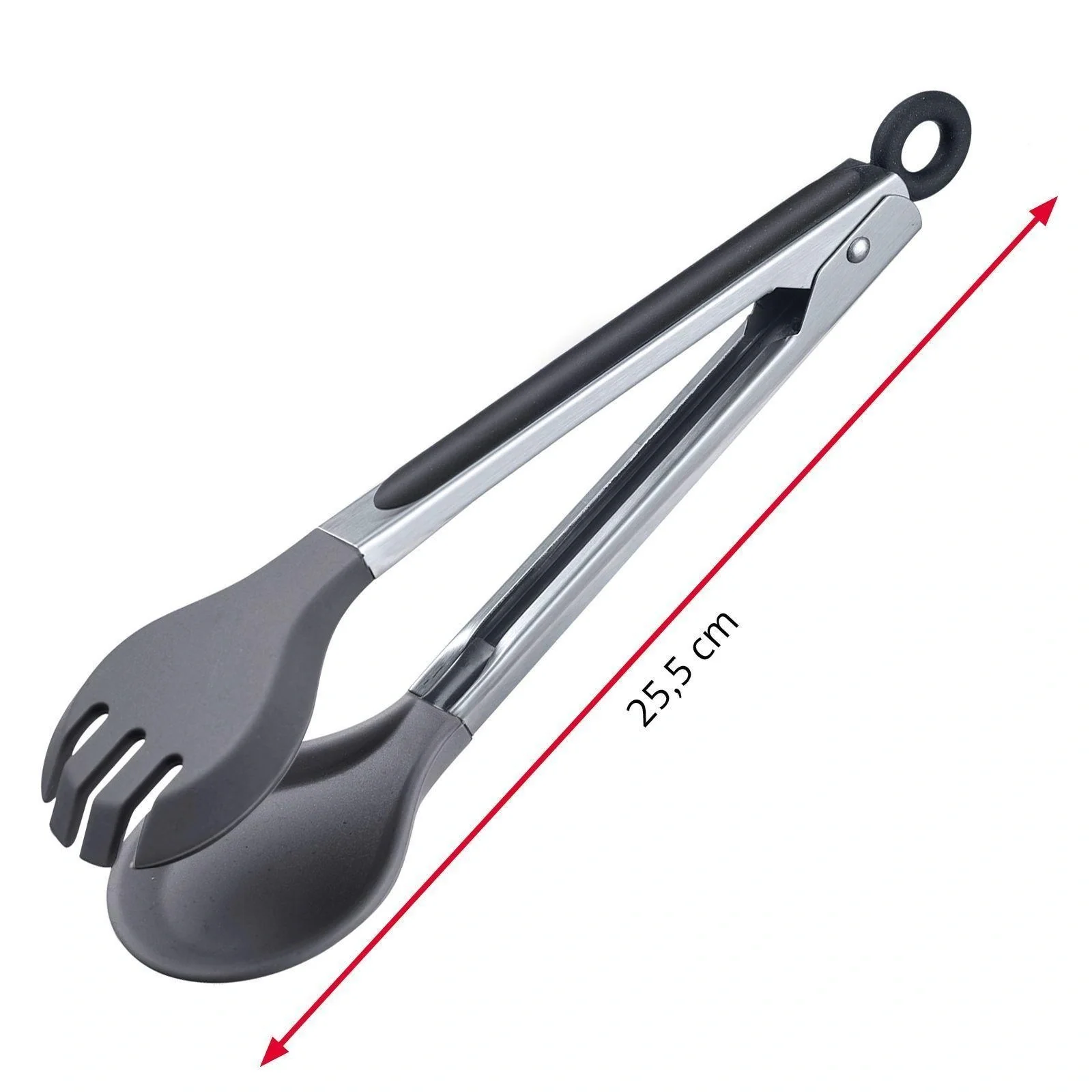 Buffetzange Round 25,5 cm, Edelstahl-Silikon - 7