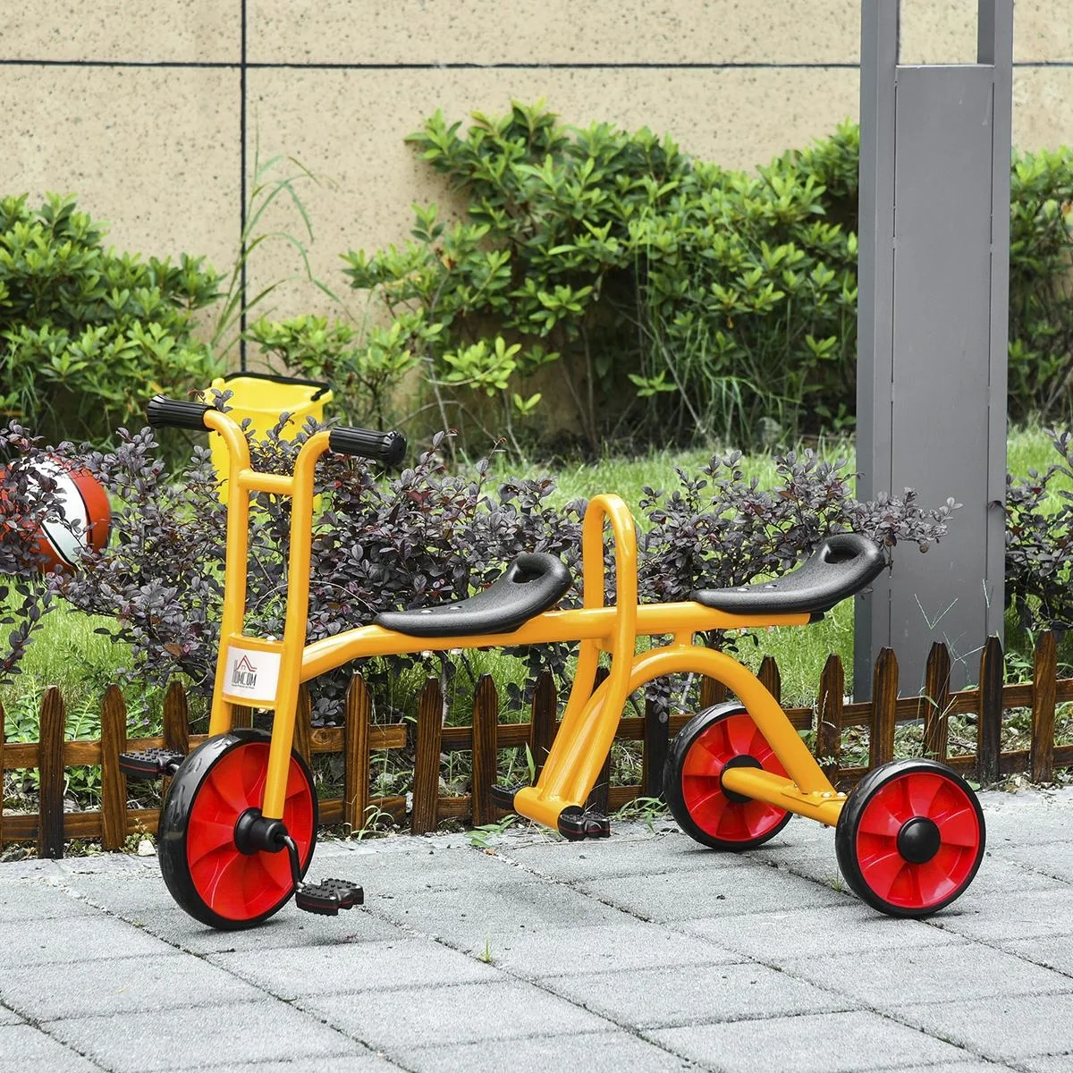Dreiräder für 2 kinder 3-5 Jahre Kinder Laufrad mit großen Reifen Kinderfahrzeug Jungen Mädchen Stahl Kunststoff mehrfar - 4