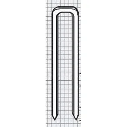 10 mm Tacker Rundklammern, 1.000 Stück für Kabel - 1
