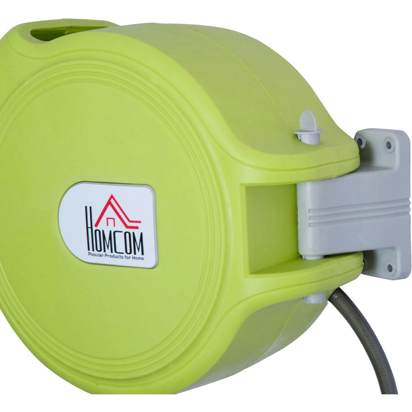 Schlauchtrommel Schlauchbox Garten Schlauchhalter Wandmontage automatisch 180° schwenkbar Grün 20 m - 8