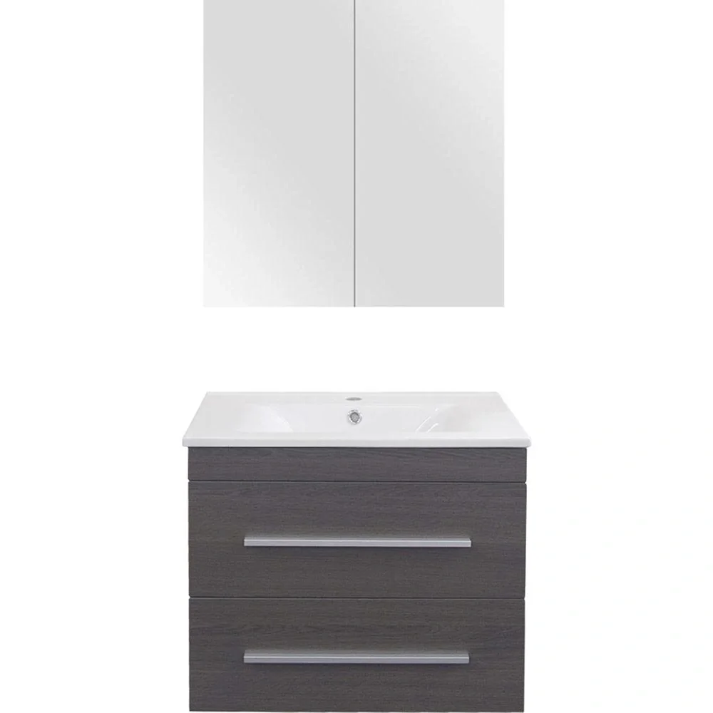 Badezimmermöbel Style 60cm - schwartz Eiche - 3