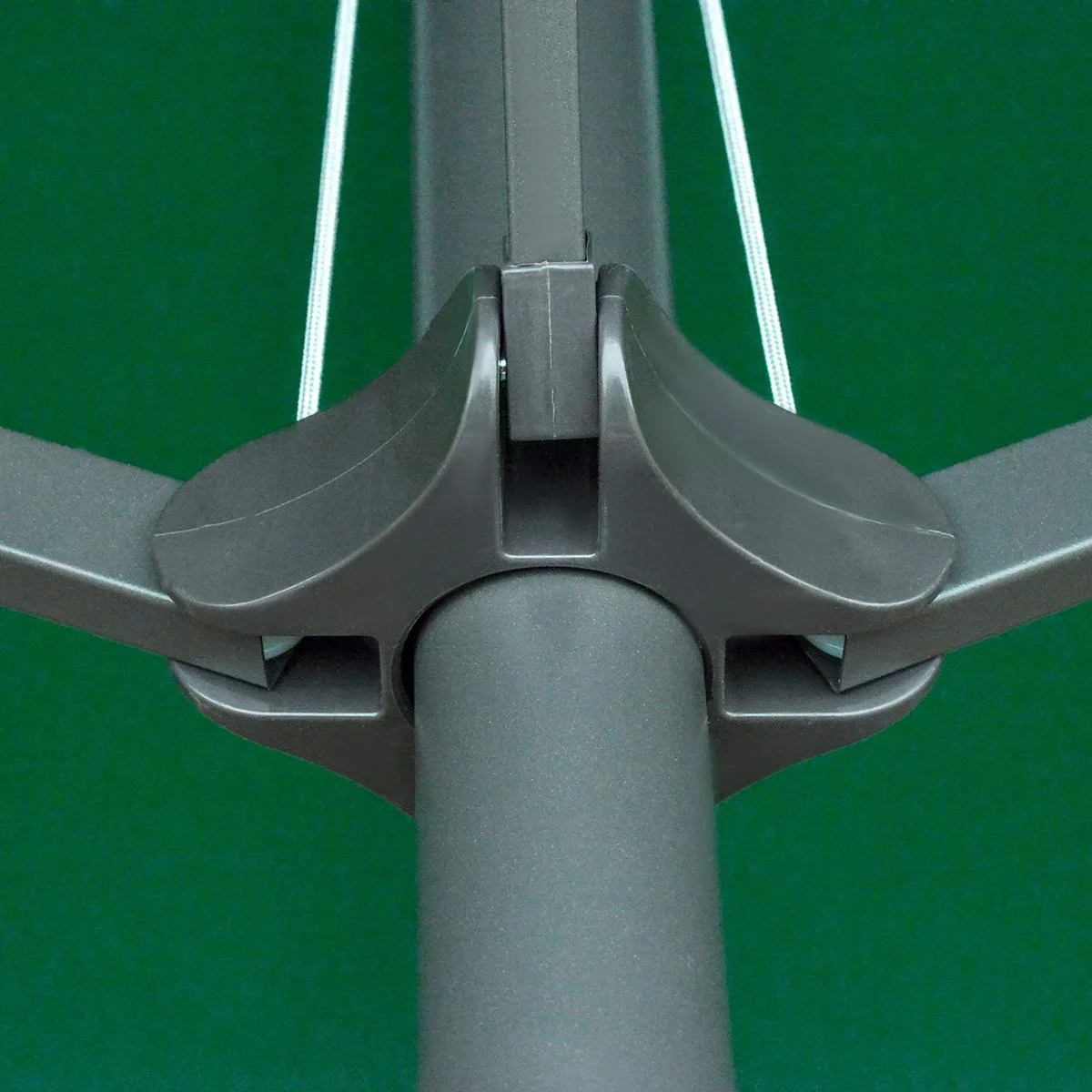 Doppel-Sonnenschirm mit Handkurbel dunkelgrün - 10