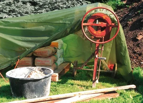 Abdeckplane, einfarbig grün, stark 90 g/ m², 8 x 12 m - 6