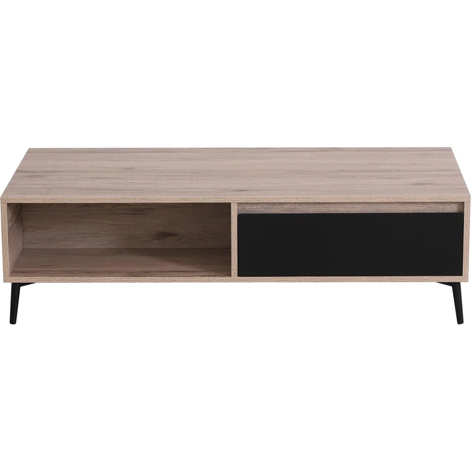 Couchtisch Beistelltisch Sofatisch Fernsehtisch Kaffeetisch 2 x Schublade 2 x Ablage Holz 120 x 56 x 35 cm - 7