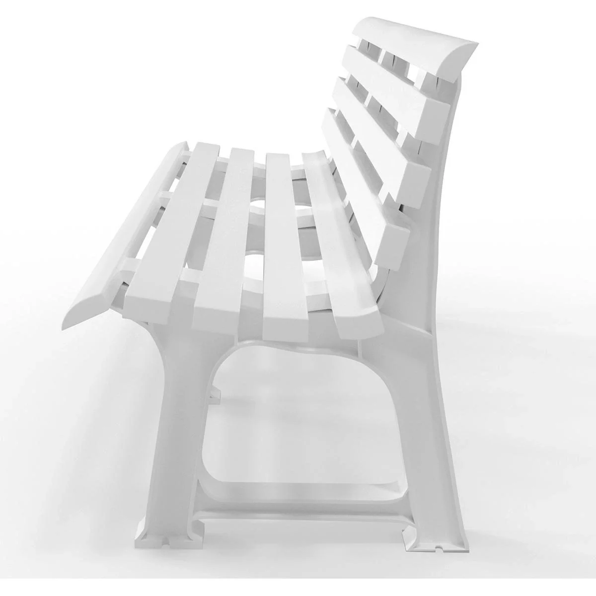 NL Gartenbank 145x49x74 cm - Weiß- 3 Personen - 7