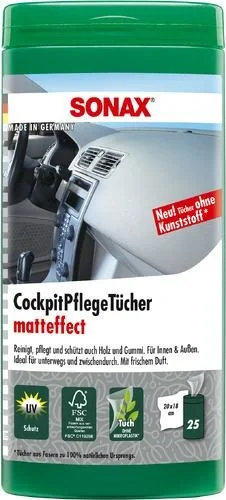 Cockpitpflegetücher Matteffect Box 25 Stück - 1