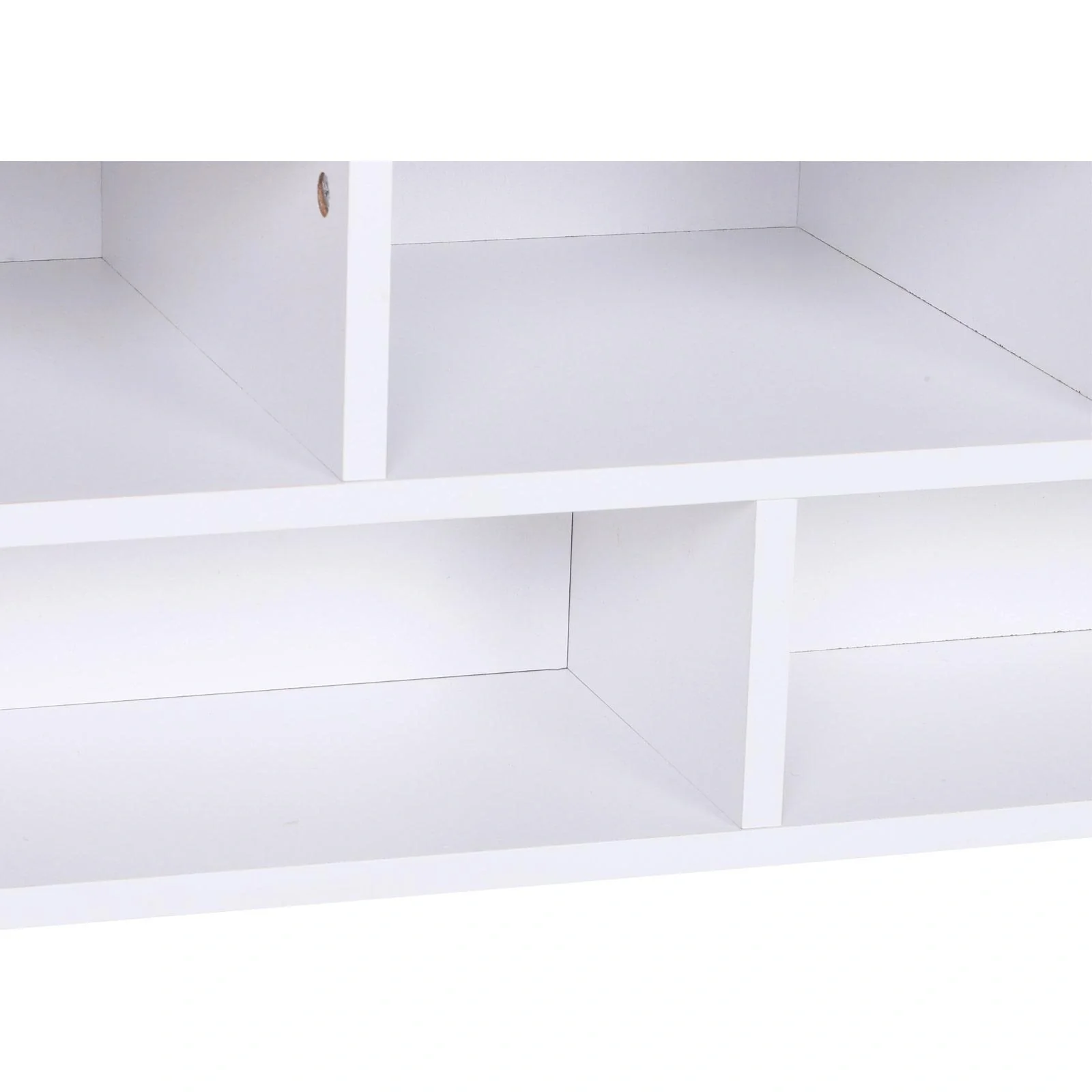 Couchtisch Beistelltisch Wohnzimmertisch Sofatisch Satztisch 12 x Ablage Holz Weiß 70 x 70 x 29 cm - 7