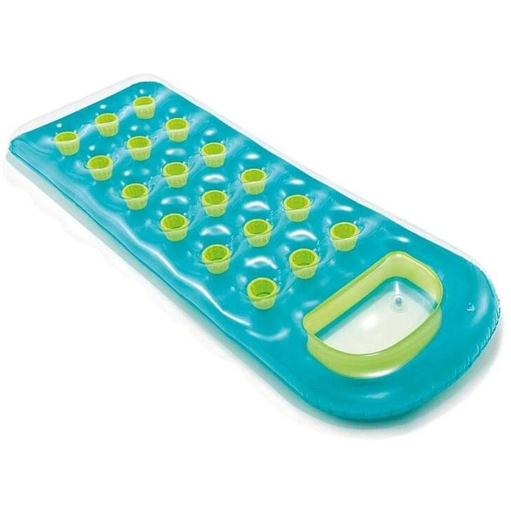Airbed mit Cupholder-Blau - 1
