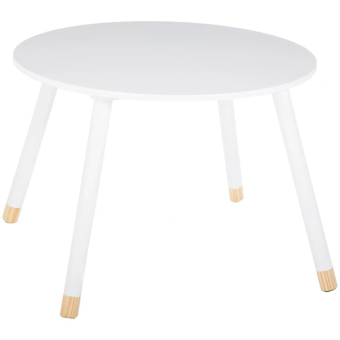 Kindertisch Rund - weiß - 60x60x43 cm - 3