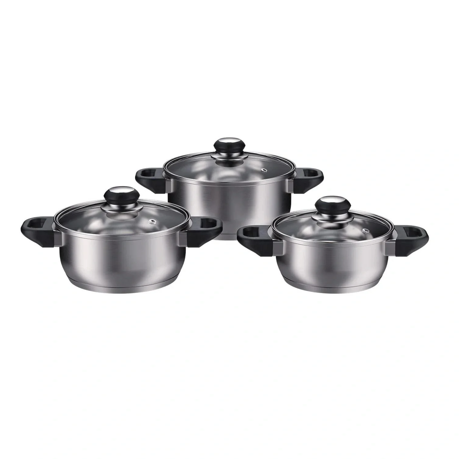 Kochtopf-Set 16/18/20 cm, Edelstahl - 1