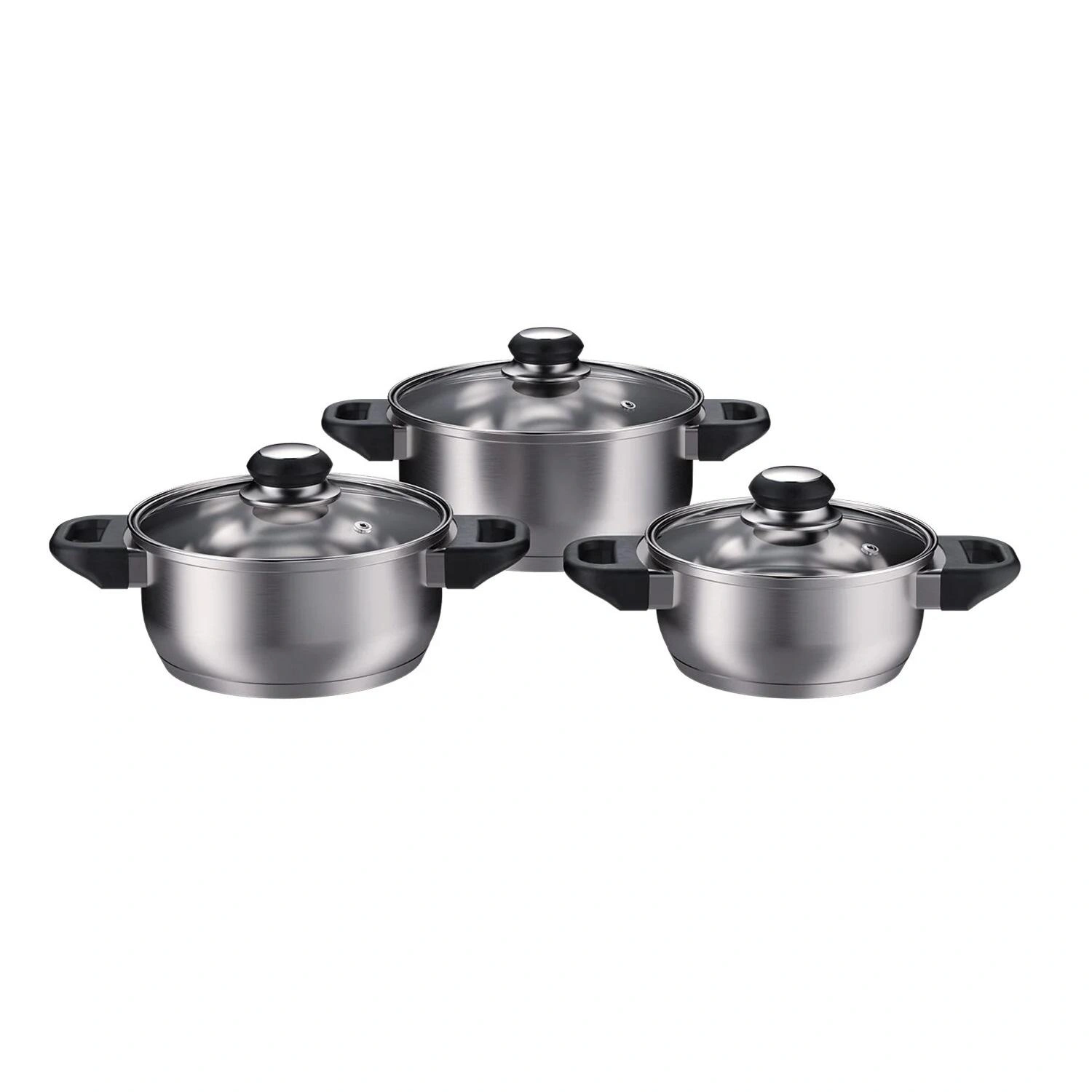 Kochtopf-Set 16/18/20 cm, Edelstahl - 1