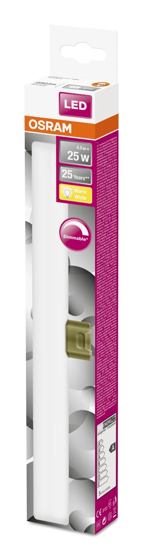 LEDinestra S14d, 4,5 Watt, warmweiß, matt, dimmbar - 4