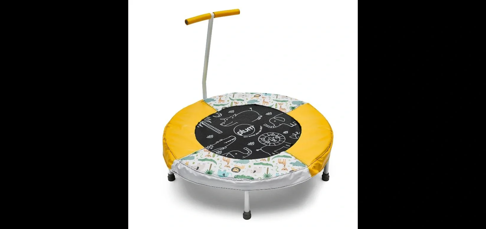 Trampolin Junior Bouncer Dschungel-Sound, In- und Outdoor-Trampolin, Kinder, Haltegriff, Durchmesser 81 cm, rund - 2