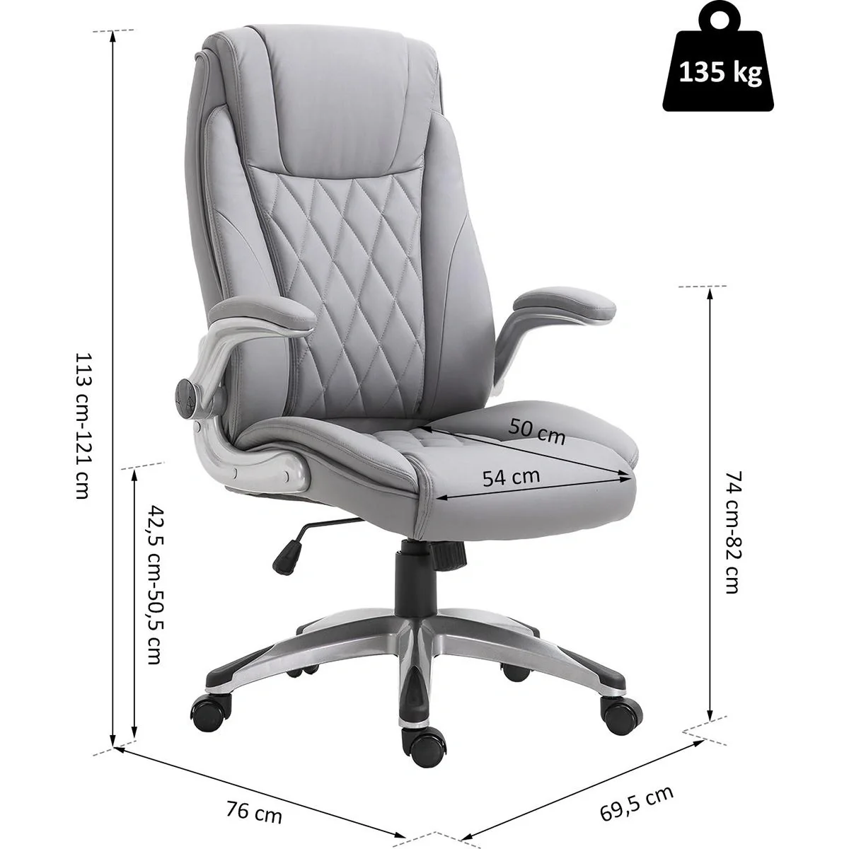 Bürostuhl mit Wippfunktion - 1