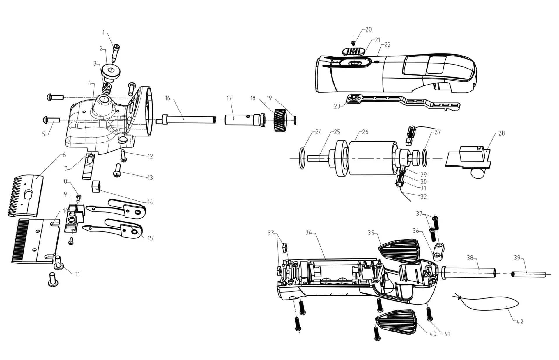 Schermaschine FarmClipper4 für Rind/Pferd - 3