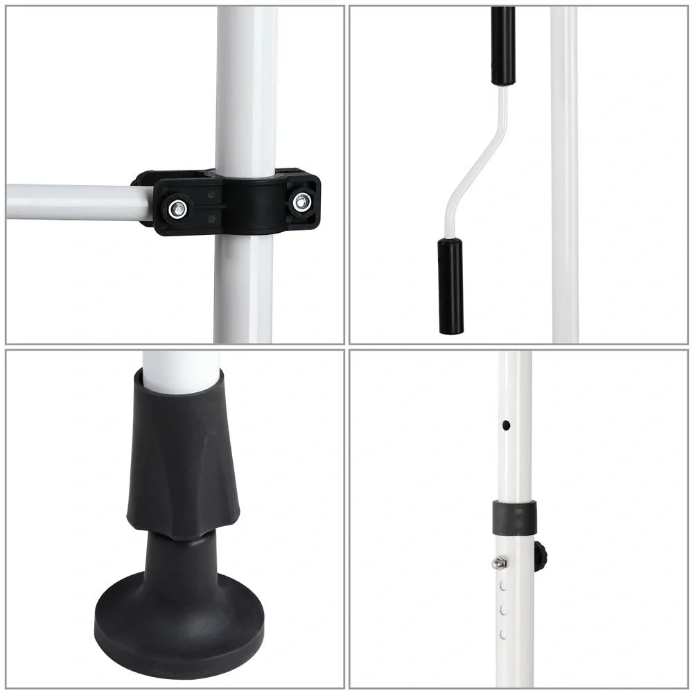 Klem Baldachin gelb/weiß 300cm - 6