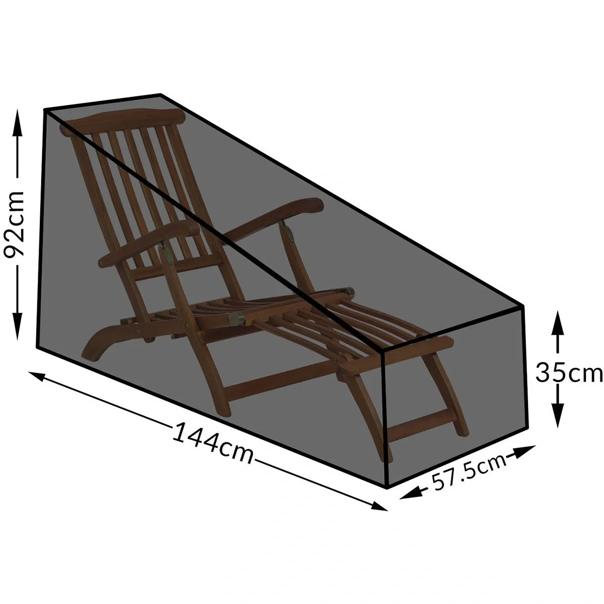 Bezug für Stuhl 144x57,5x92/35cm - 5