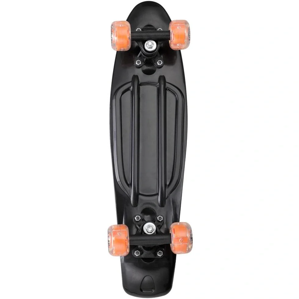 Skateboard mit LED-Licht - Schwarz & Orange - 57 cm - 6