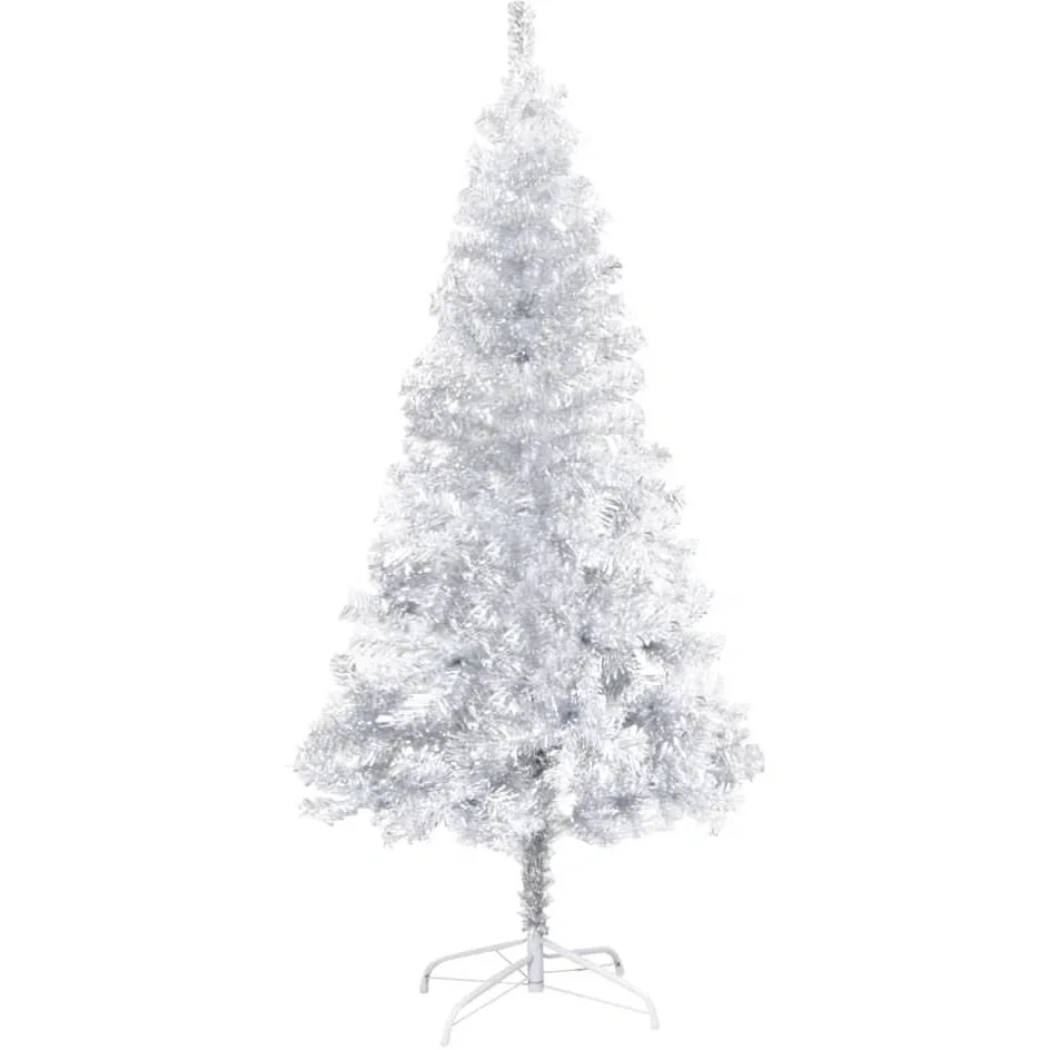 Weihnachtsbaum mit Ständer 150 cm PET silber - 1