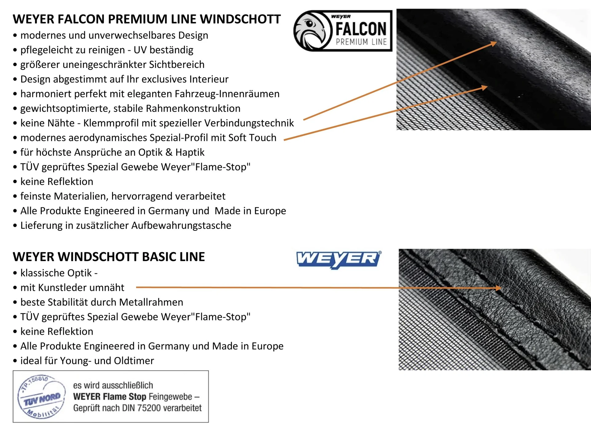 Cabrio Windschott - Premium-Line BMW 3-er E36, Baujahr 1993-1999 - 6