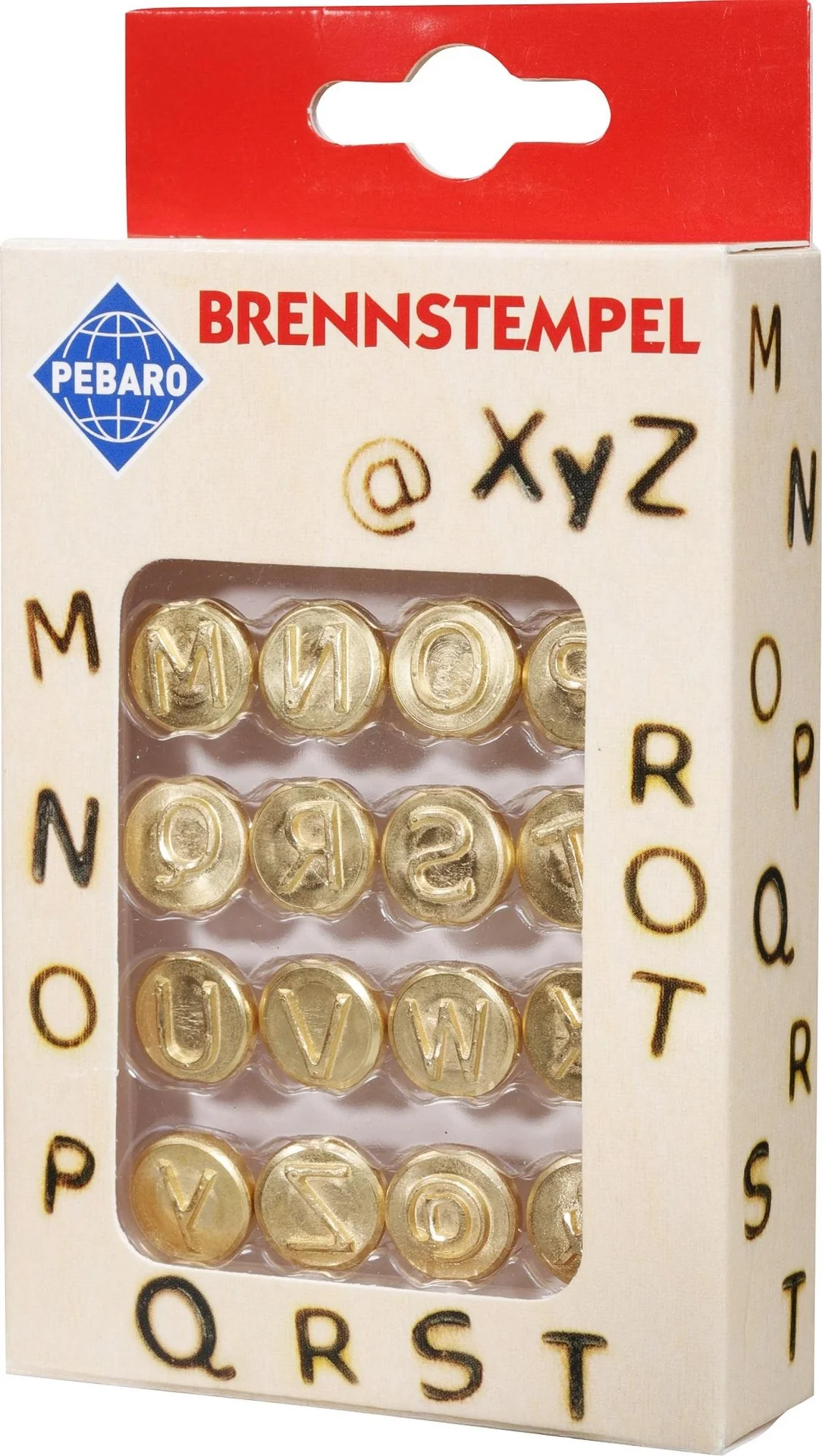 Brandmalstempel Set, Buchstaben M bis Z - 3